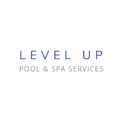 Level up pool and spa service logo